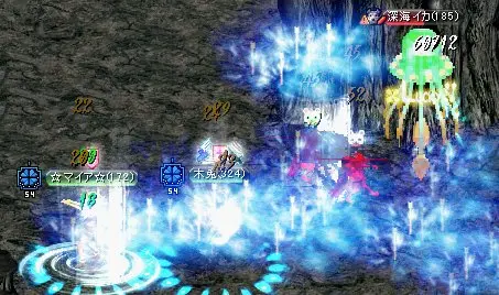 深海イカとの戦闘シーン１