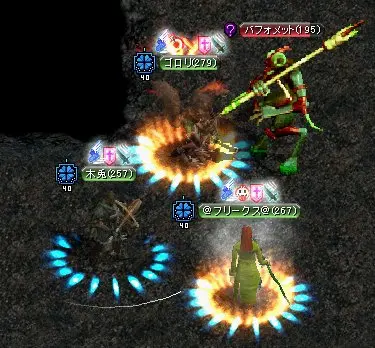 バフォメットとの戦闘シーン